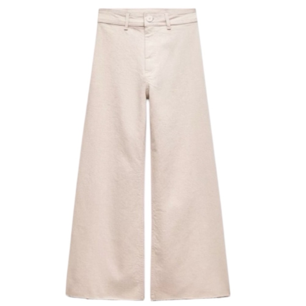 Wide-Leg Marine Jeans